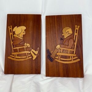 Handmade Vintage Marquetry Art Wall Decor